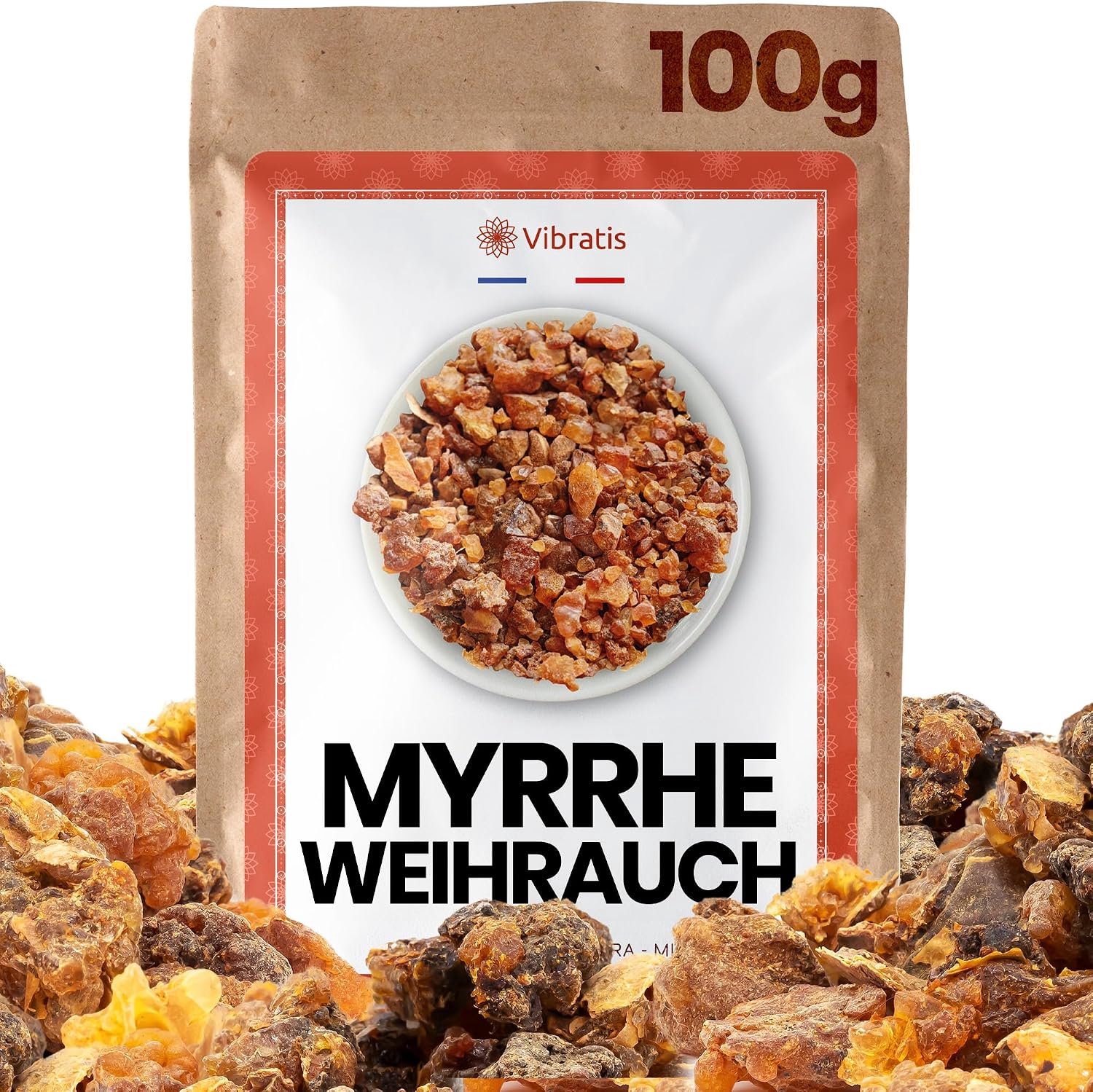 Natuurlijke Mirre Korrels 100g - Reiniging & Meditatie