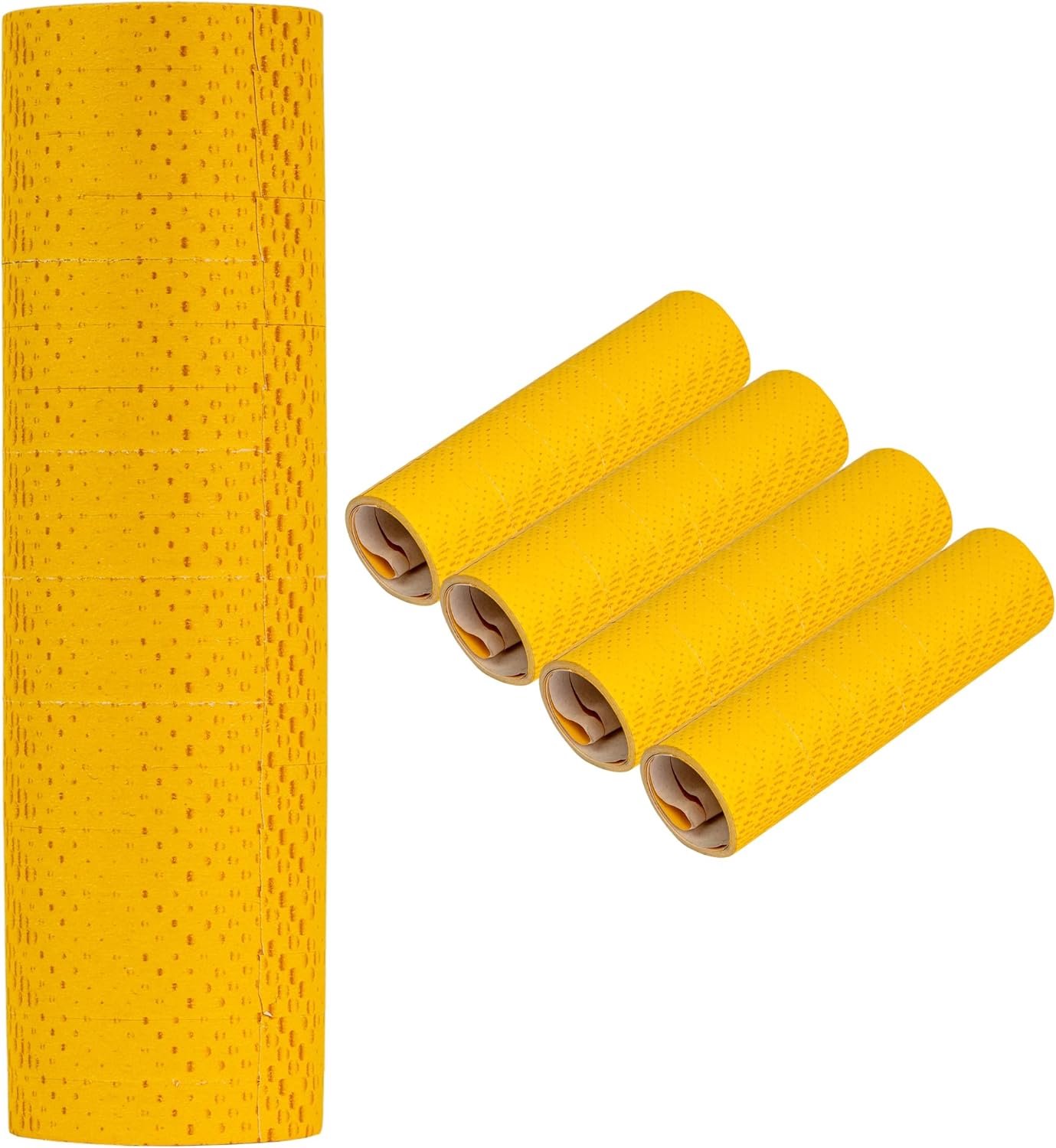 Feestelijke Streamers Set - Goudgeel Papier - 5 Rollen - Party Decoratie