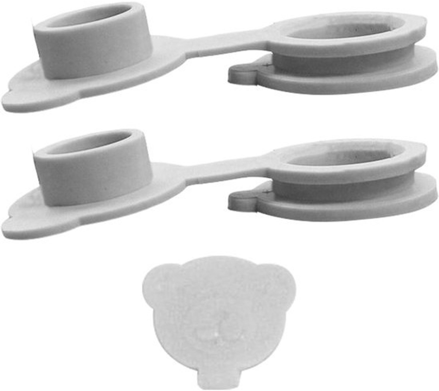 Badstoppen Set - Universele Afvoerafdichters - Lekvrij Afsluiten - Duurzaam Siliconen Materiaal - 3.5 x 4 x 1.5 cm