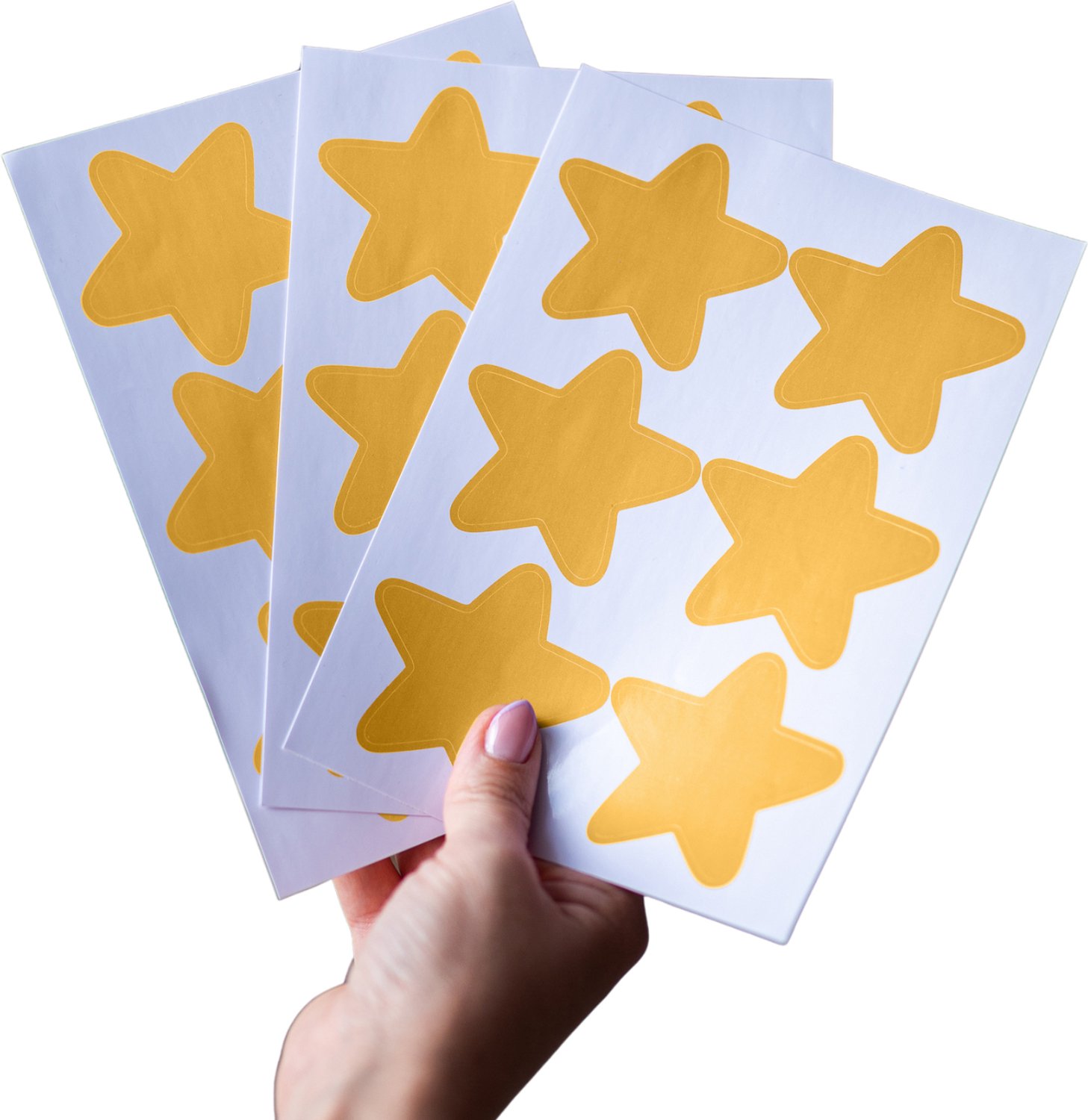 LILIMAUS Muurstickers kinderkamer - 36 sterren - zelfklevend - geel