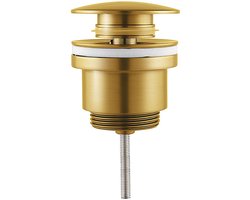 Clickwaste Afvoerplug - Lonis Clis - Messing - PVD - Geborsteld Goud