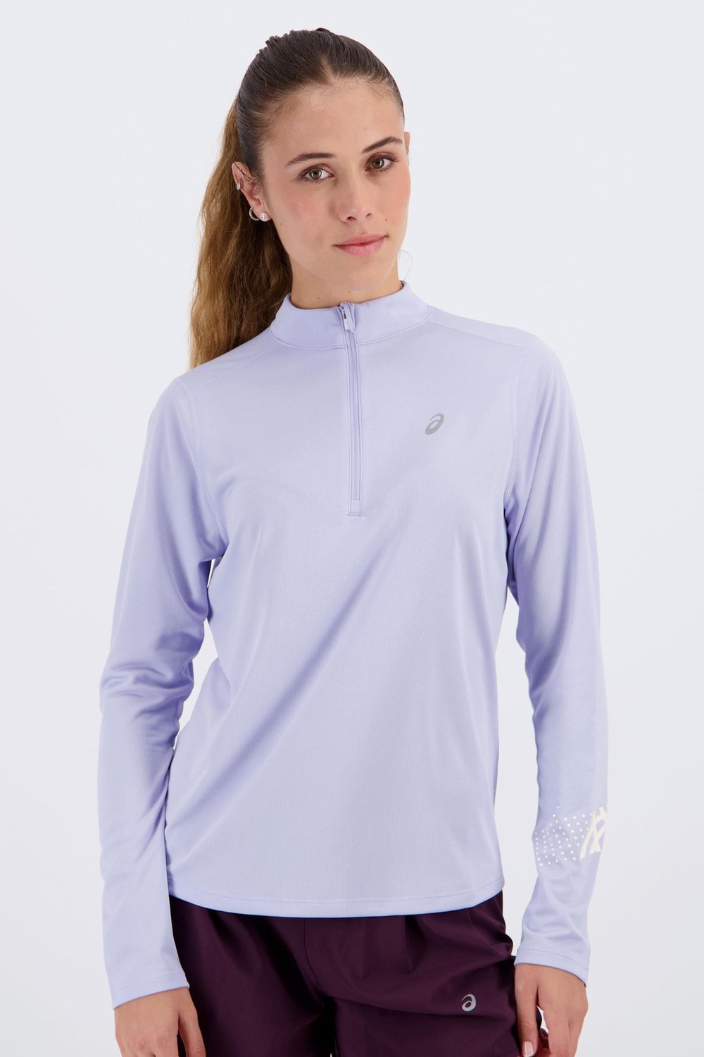 ASICS Icon 1/2 Zip LS Top Top Paars