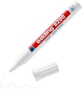 edding 8200 voegenstift - wit - 2-4 mm - voor badkamers en keukens - voegenmarker, voegenpen, voegenverf, tegelvoegen
