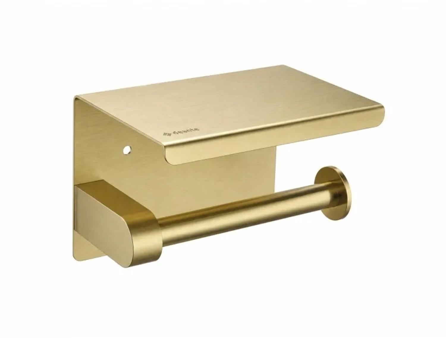Sanifun Dea Toiletrolhouder Geborsteld Goud met Plankje