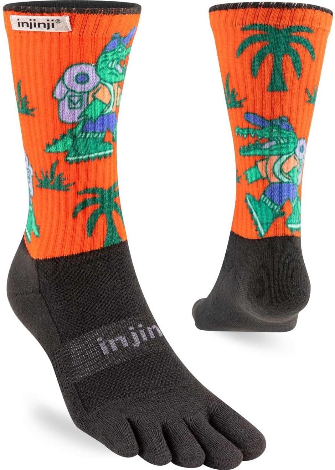 Injinji Artist Designed Herensokken Crew Subtropisch Multi-kleurig