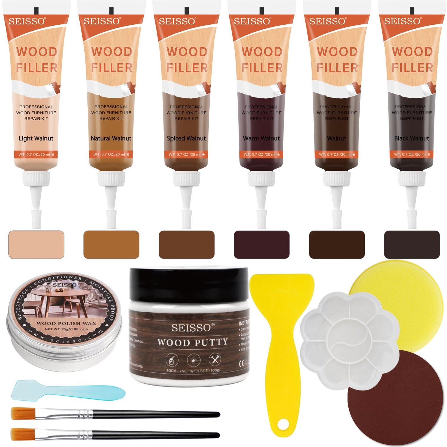 Professionele Houtreparatie Kit met Vulmiddel en Accessoires