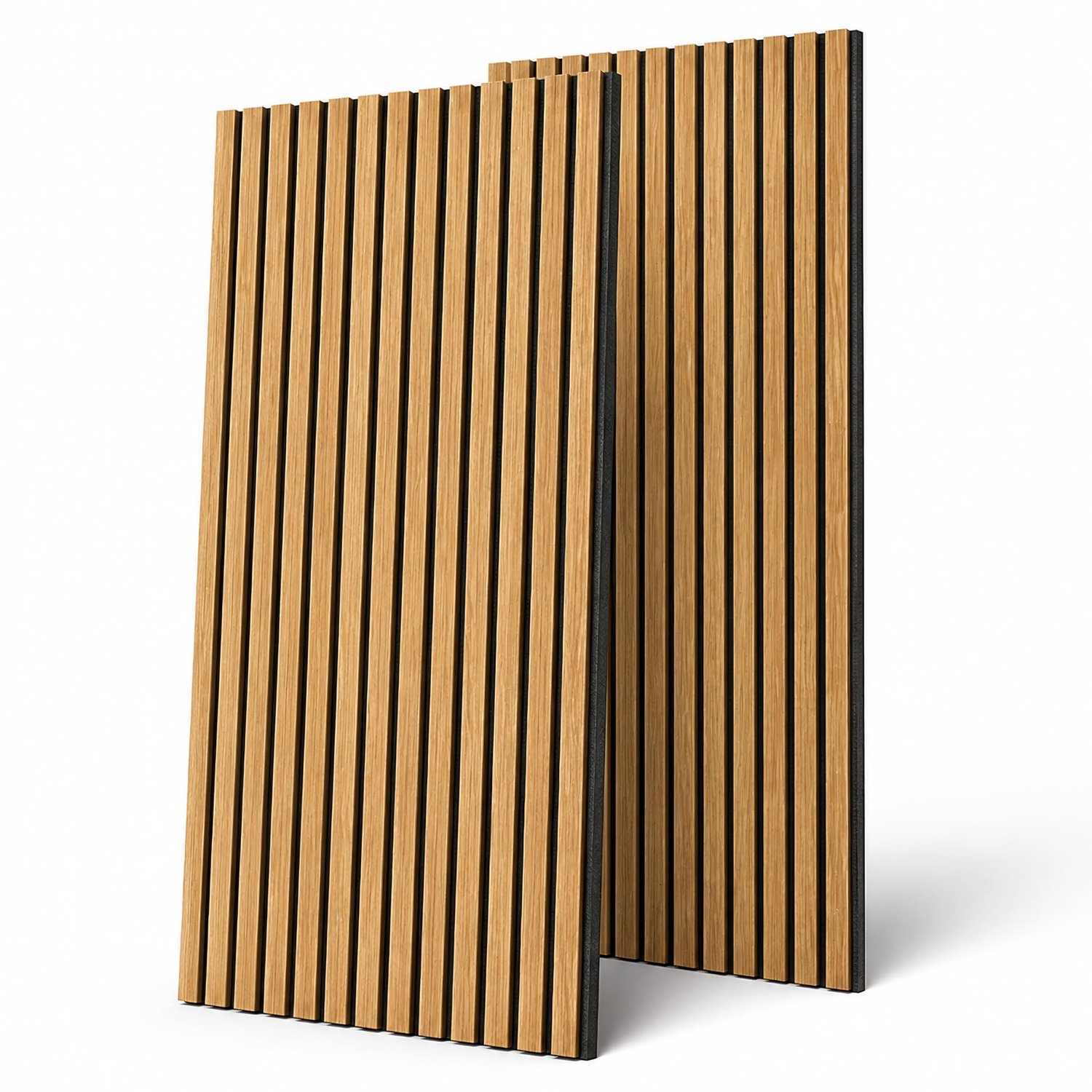 Decoratieve Geluidsabsorberende Panelen met Houten Look, 2 Stuks