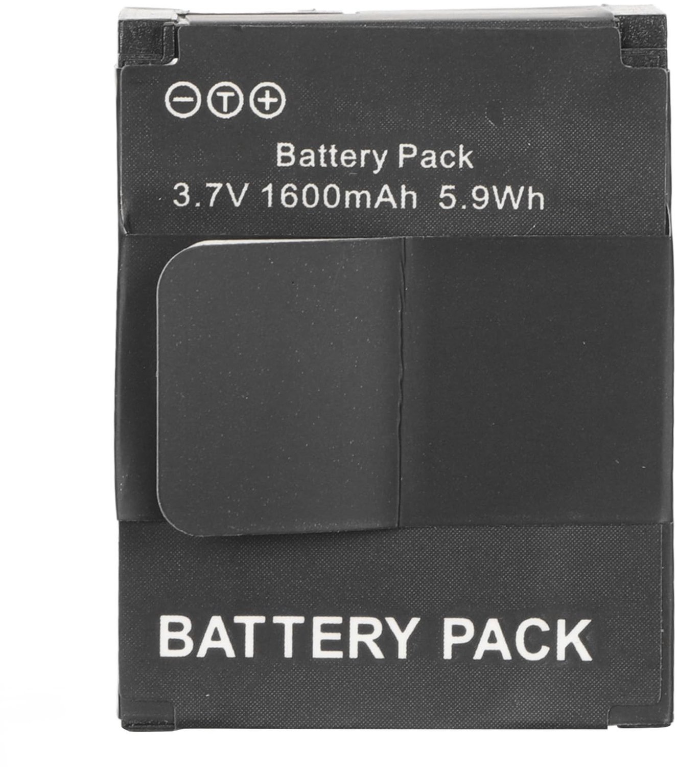 Actiecamera-batterij - Oplaadbare Lithium-ionbatterij - Lange levensduur - 3,7 V - Geschikt voor sportcamera's - 1600 mAh - Vervangingsoptie