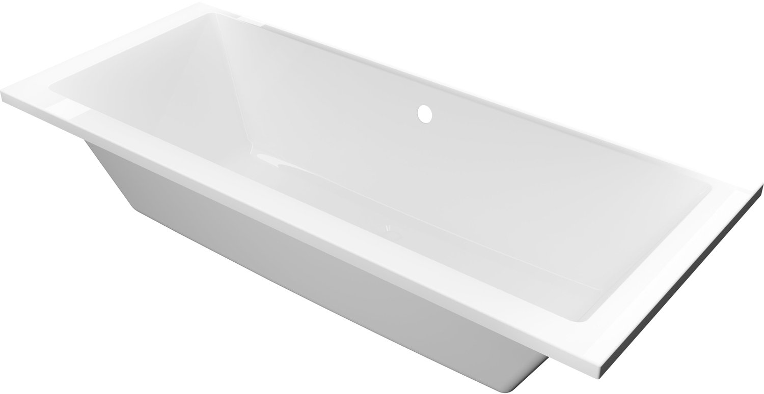 ALONI Ilio Duo inbouwbad - 1800x800mm - Glanzend wit