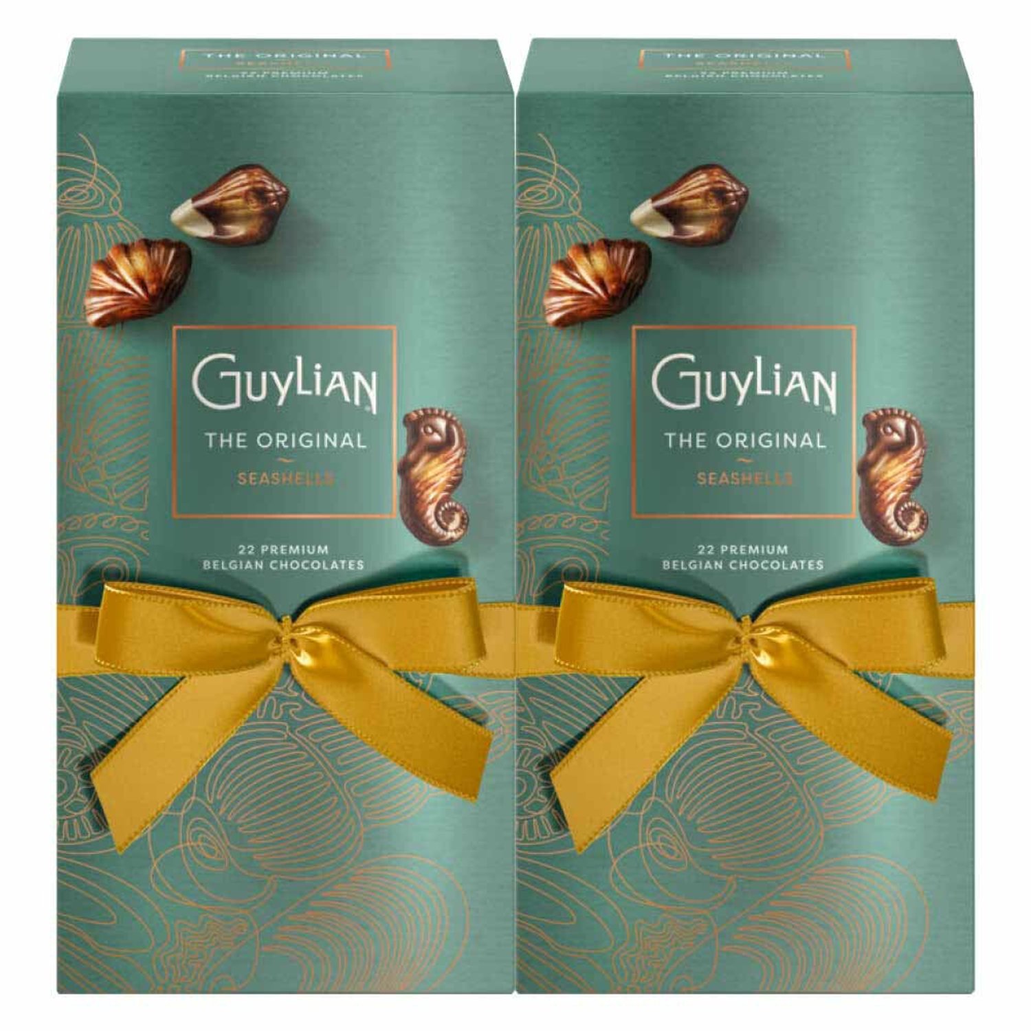 Guylian - Chocolade Zeevruchten Original Luxe Giftbox - 2 x 250 gr - Voordeelverpakking