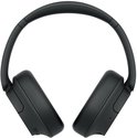 Zwarte draadloze Sony WH-CH720N over-ear koptelefoon van voren gezien.