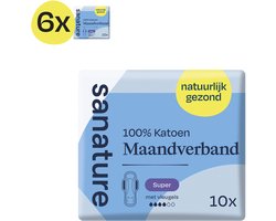 Sanature Inlegkruisjes Super Bio - 60 stuks