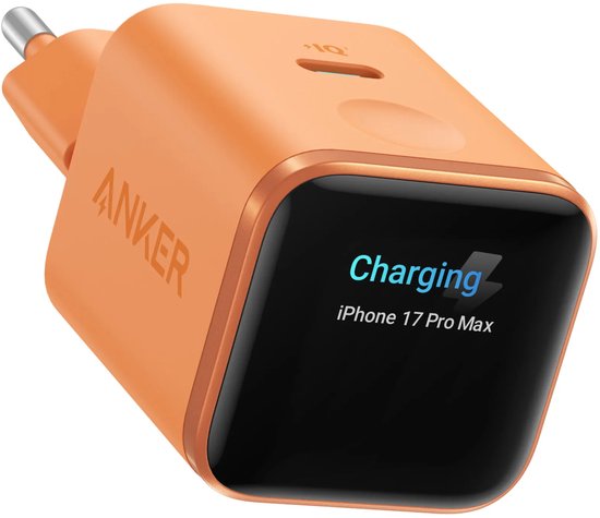 Anker Nano Oplader 45W Power Delivery Oranje