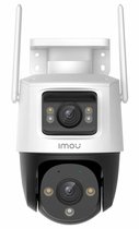 Imou Cruiser Dual 10MP - Beveiligingscamera Voor Buiten - Wit - Camera Met Dubbele Lens (2 x5MP) - 360° Dekking - Accurate Persoons- En Voertuigdetectie - Met Kleurennachtzicht - Sirene - IP66 Weerbestendig