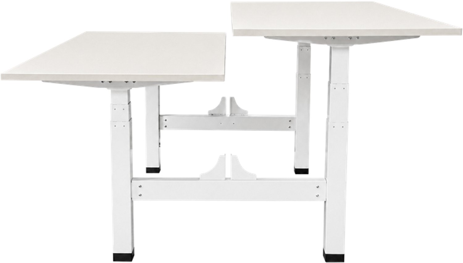 Sedero Elektrisch verstelbaar duo bureau - 140x80 cm - Two dual motor - Wit