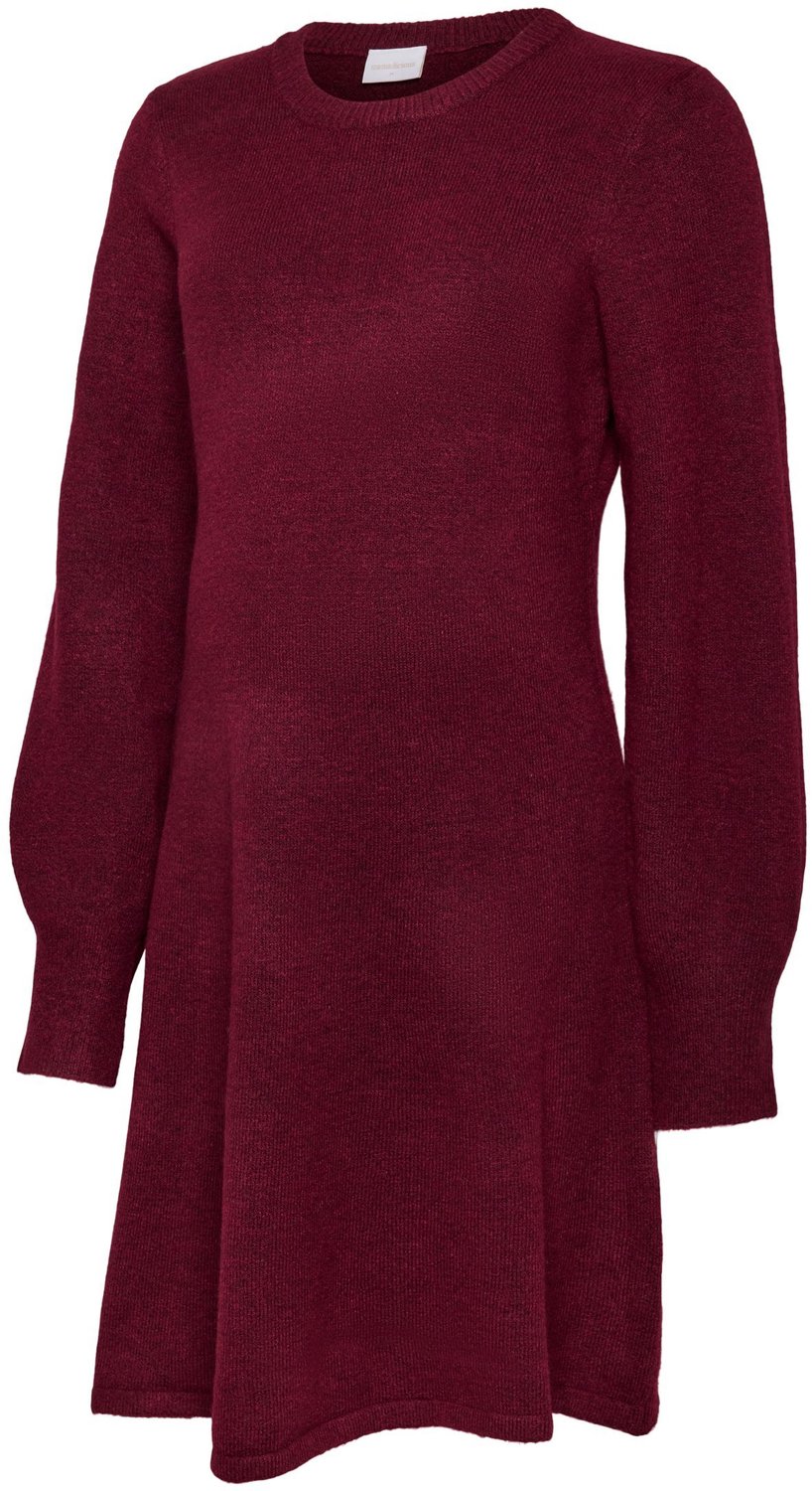 Mamalicious Mama Licious Gebreide jurk MLBREE Zwangerschapsjurk windsor wine 1