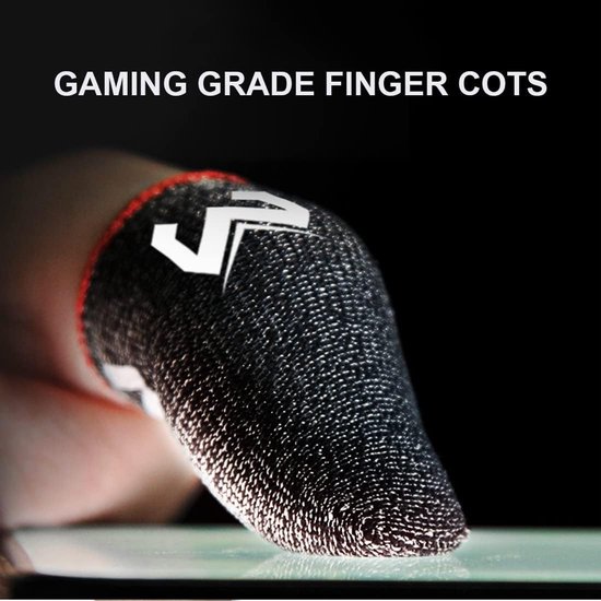 Mobile Gaming Finger Sleeves (6-pack) - Anti-woat Effect voor PUBG en Andere Spellen - Inclusief Microvezeldoek voor Optimaal Gebruik — afbeelding 2
