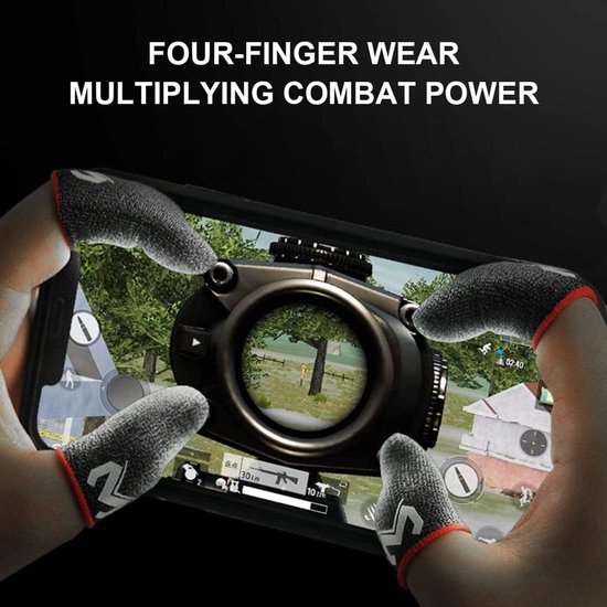 Mobile Gaming Finger Sleeves (6-pack) - Anti-woat Effect voor PUBG en Andere Spellen - Inclusief Microvezeldoek voor Optimaal Gebruik — afbeelding 5