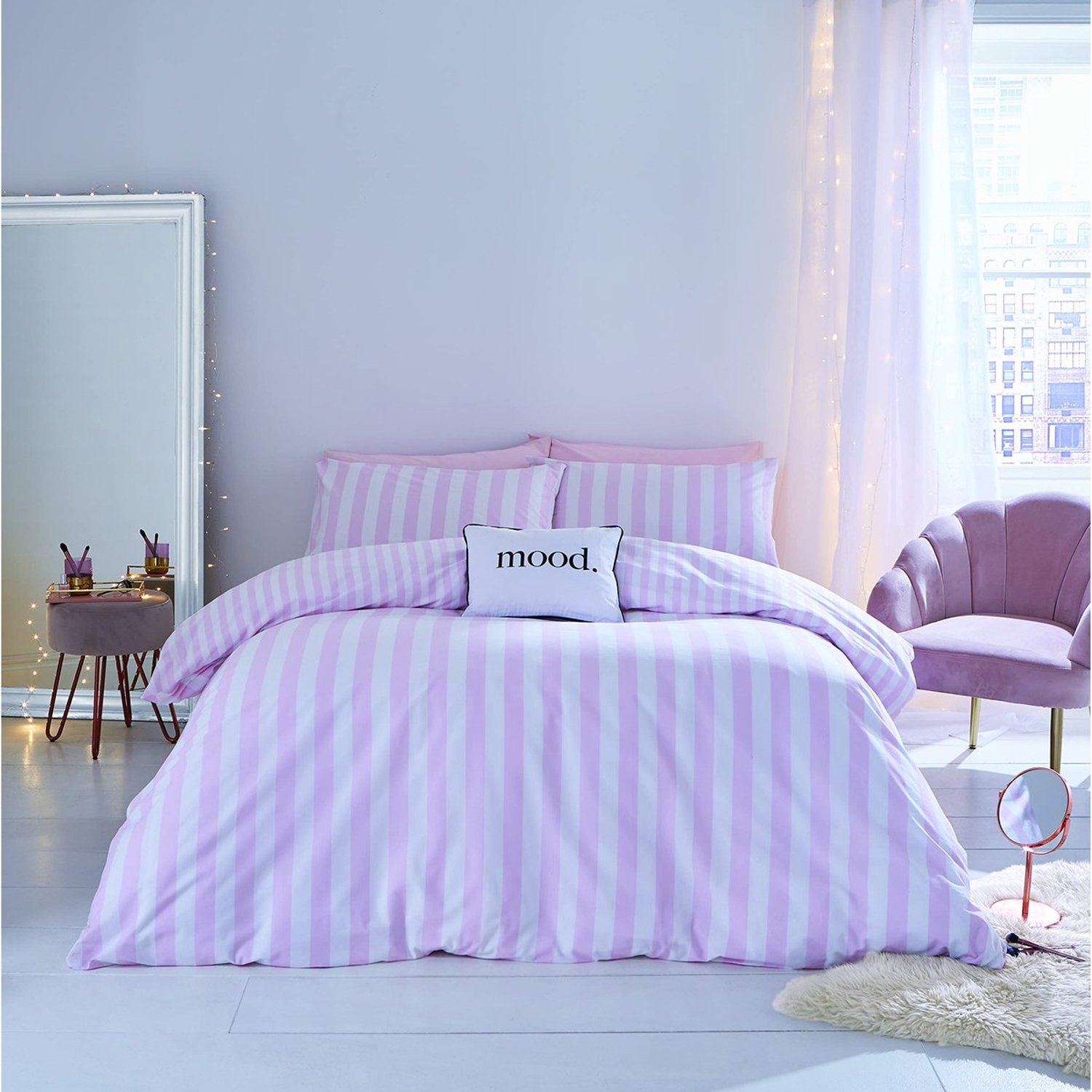 Duraxl Dekbedovertrek - Tweepersoons - 200 x 200 cm - Roze