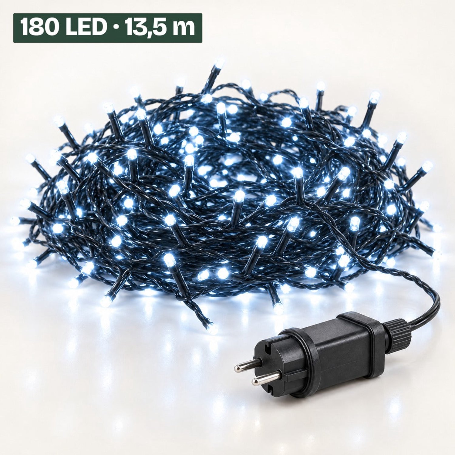 Levano Kerstverlichting Buiten 180 LED 13,5 m - Wit - Lichtsnoer Buiten - Kerstverlichting Binnen - LED Verlichting - Kerstlampjes - Kerstboomverlichting - Lichtslinger - Kerstlichtjes - Kerstversiering - Feestverlichting - Sfeerverlichting