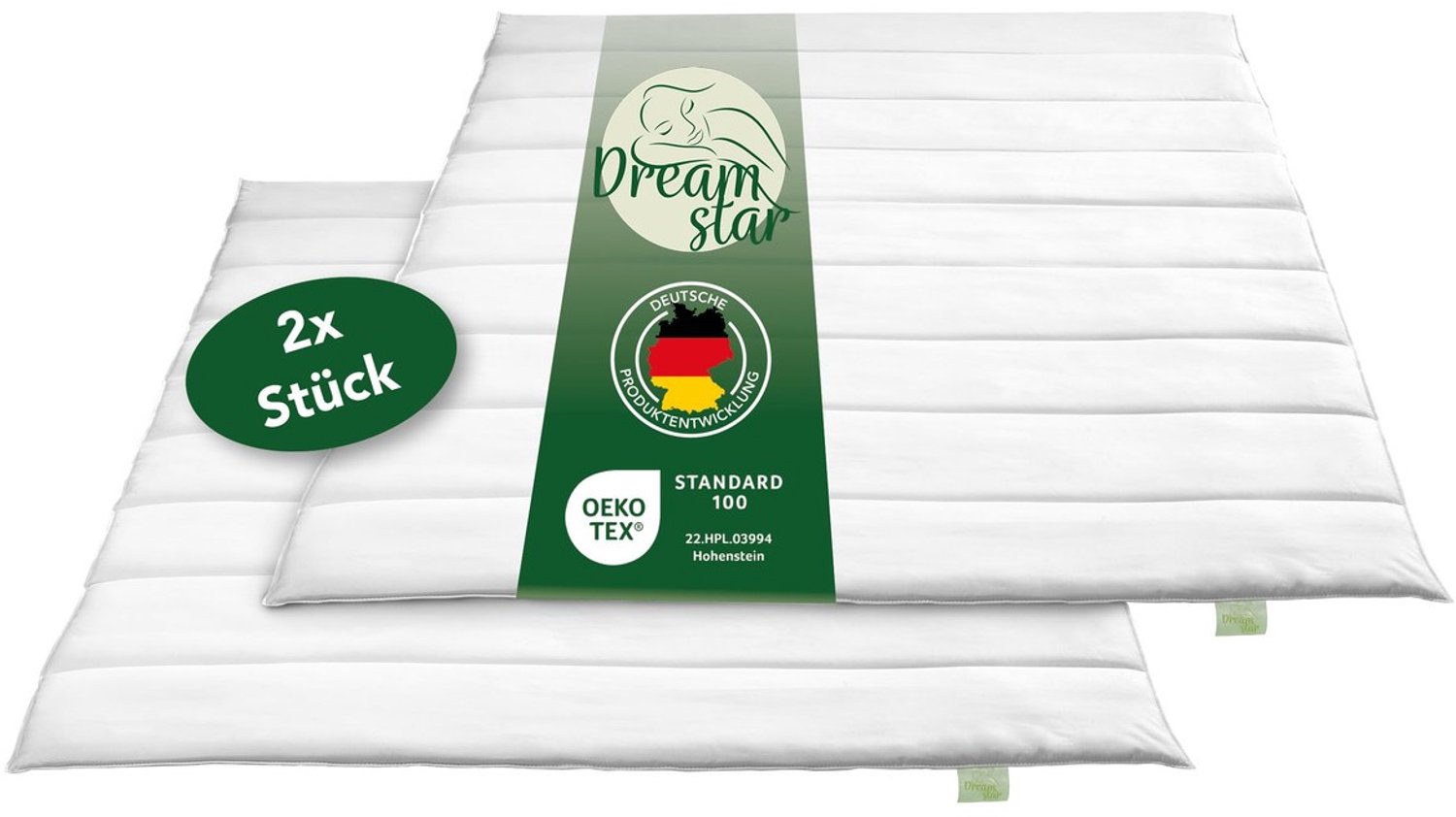 Duraxl Zomerdekbed - Ultralicht - 2 stuks - Microvezel Wit