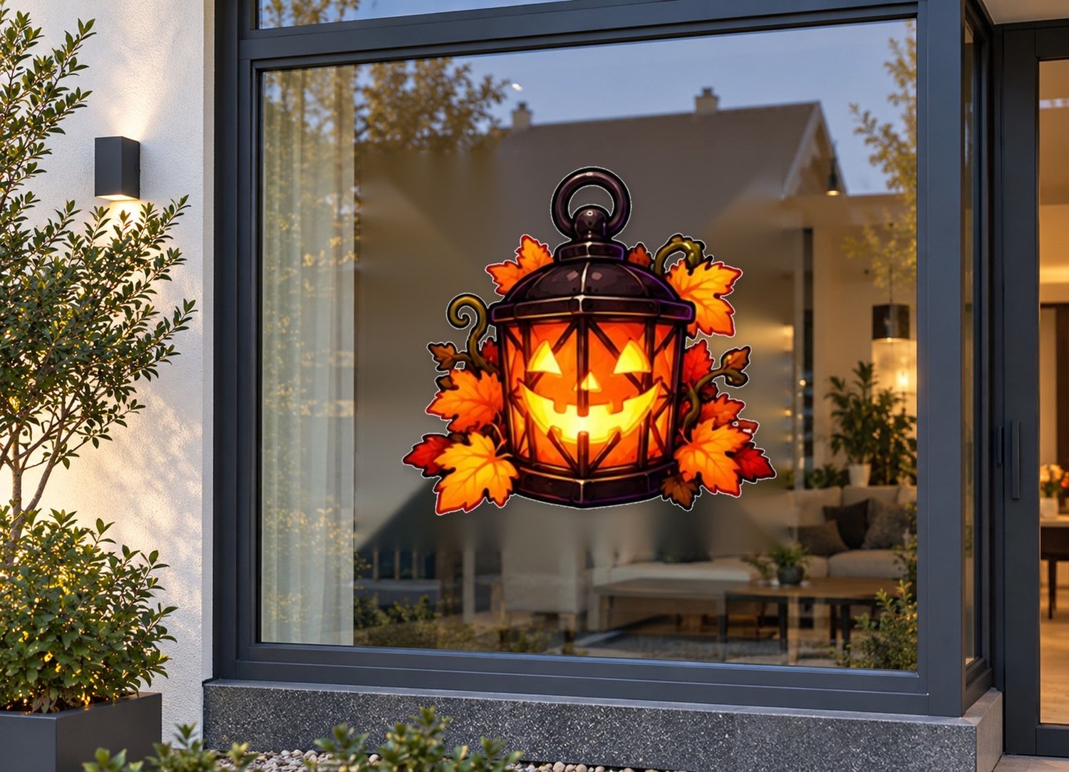 De Stickerman Halloween Raamsticker 30cm Breed Herbruikbaar Weerbestendig (CV7) Multi