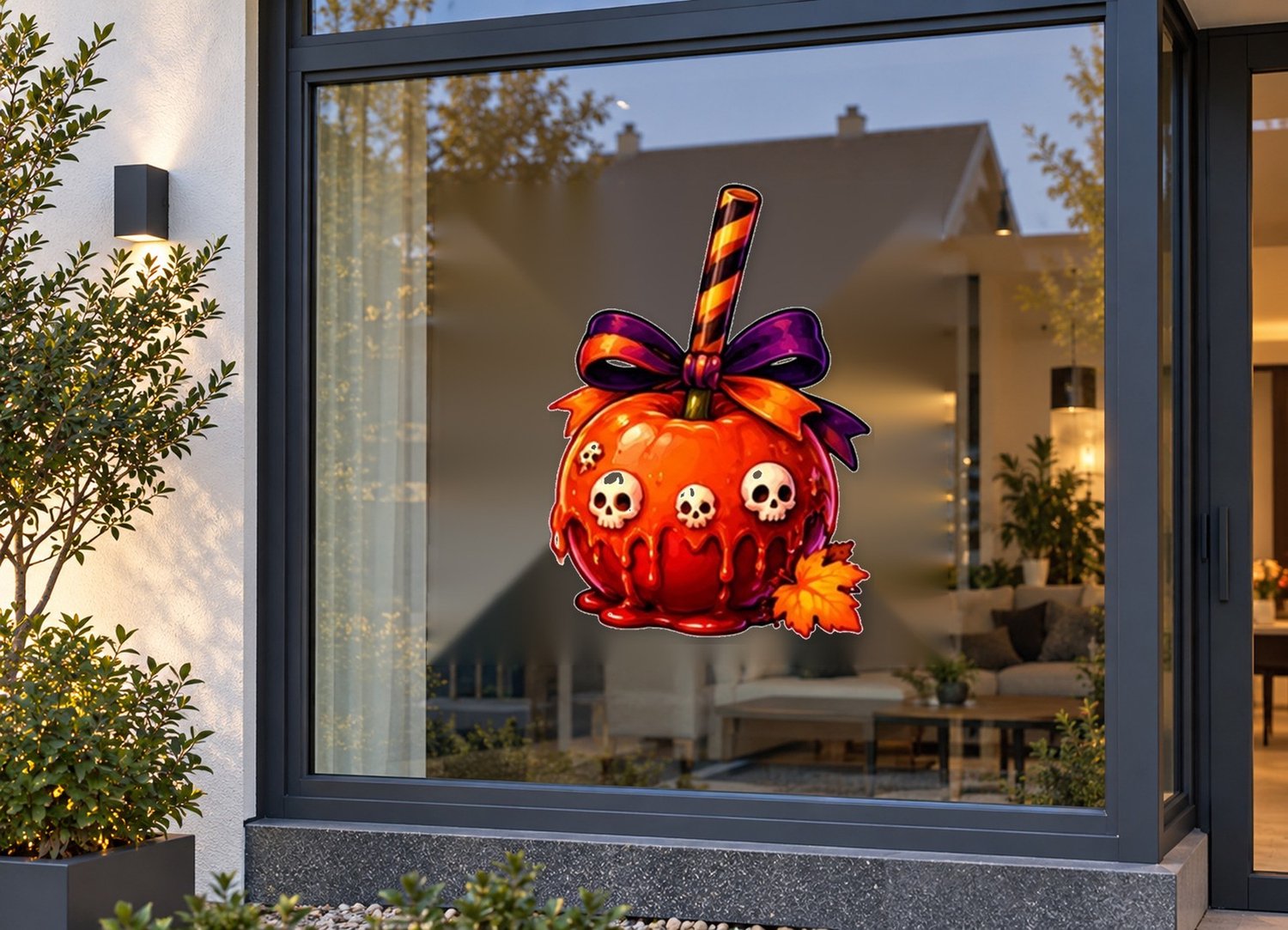De Stickerman Halloween Raamsticker 50cm Breed Herbruikbaar Weerbestendig (CV16) Multi
