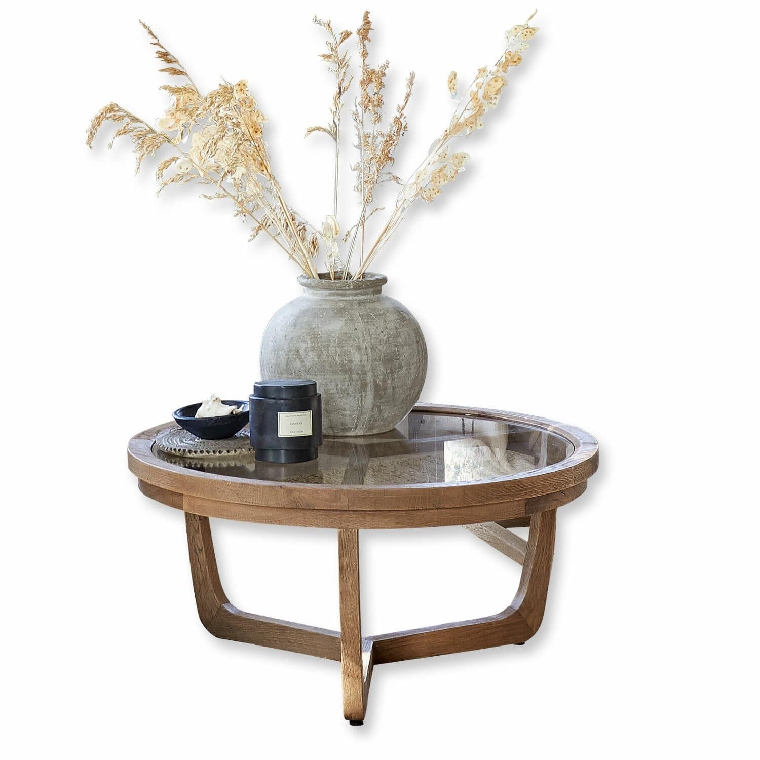 Loberon Salontafel Gradn Enclos bruin/helder