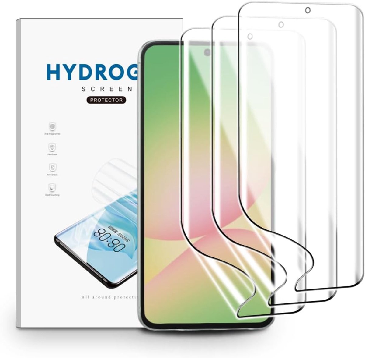 Schermprotector voor Samsung Galaxy A56/A36, 3 Stuks Schermbeveiliging Ultra Helder, TPU Flexibele Beschermende Zachte Film, Krasvast