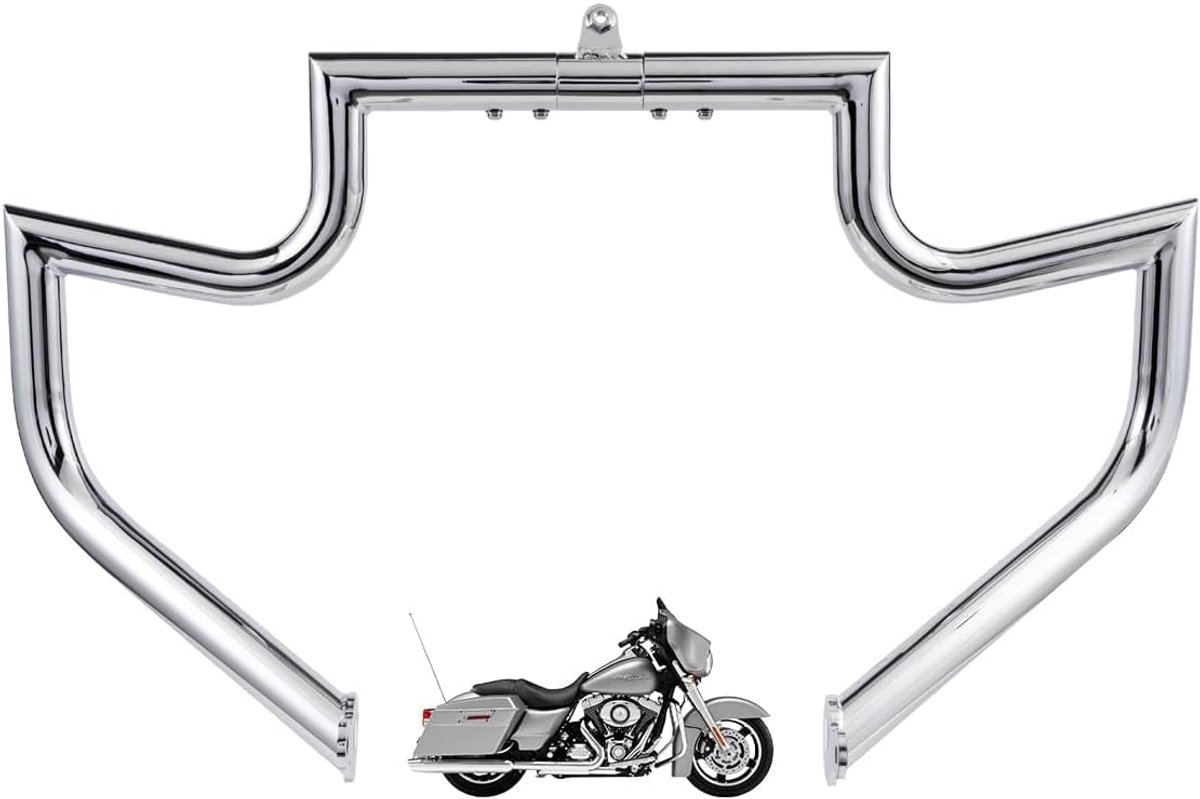 1,5 inch Crash Bar Engine Guard Highway Freeway Bar voor Harley Davidson Touring Road Glide Road King Street Glide Electra Glide CVO en Trike Modellen (geschikt voor 2009 - later Touring