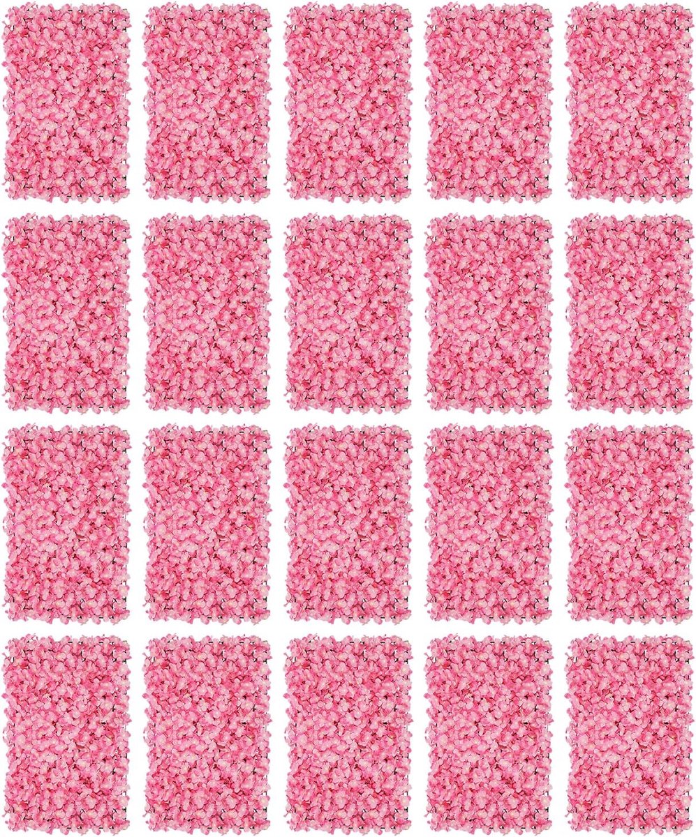 Kunstbloemen wandpanelen 60 x 40 cm bloemen wandpaneel bloemen achtergrond kunstbloemen bruiloftsdecoratie rozen rozenwand voor woondecoratie, bruiloftsfeest, fotoachtergrond in