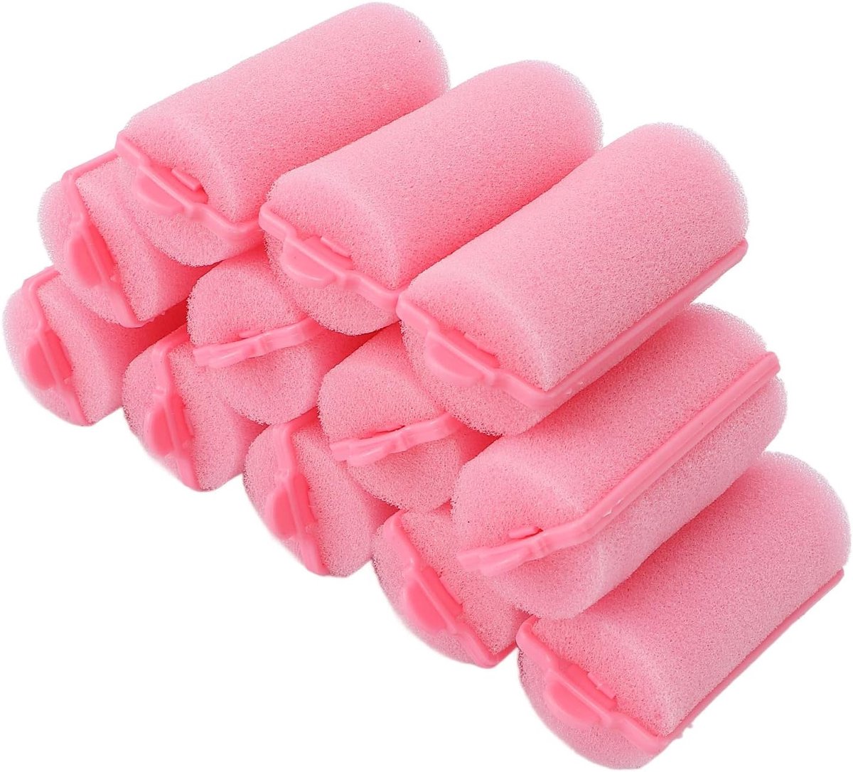 12-delige Schuimspons-haarrollerset - Professionele Zachte Haarkrulspelden, Gemakkelijk Te Gebruiken, Geen Hitteschade, Perfect voor thuis- en Reisstyling