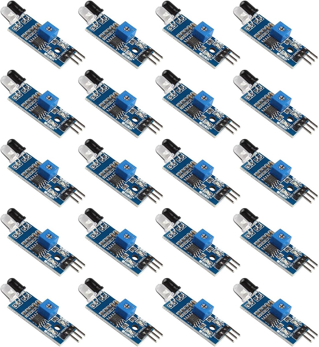 Infrarood Obstakelvermijding Sensor Module voor Arduino Smart Auto Robot, infrarood Buismodule, Foto-Elektrische Reflectiesensor, Detectieafstand 2-30 cm
