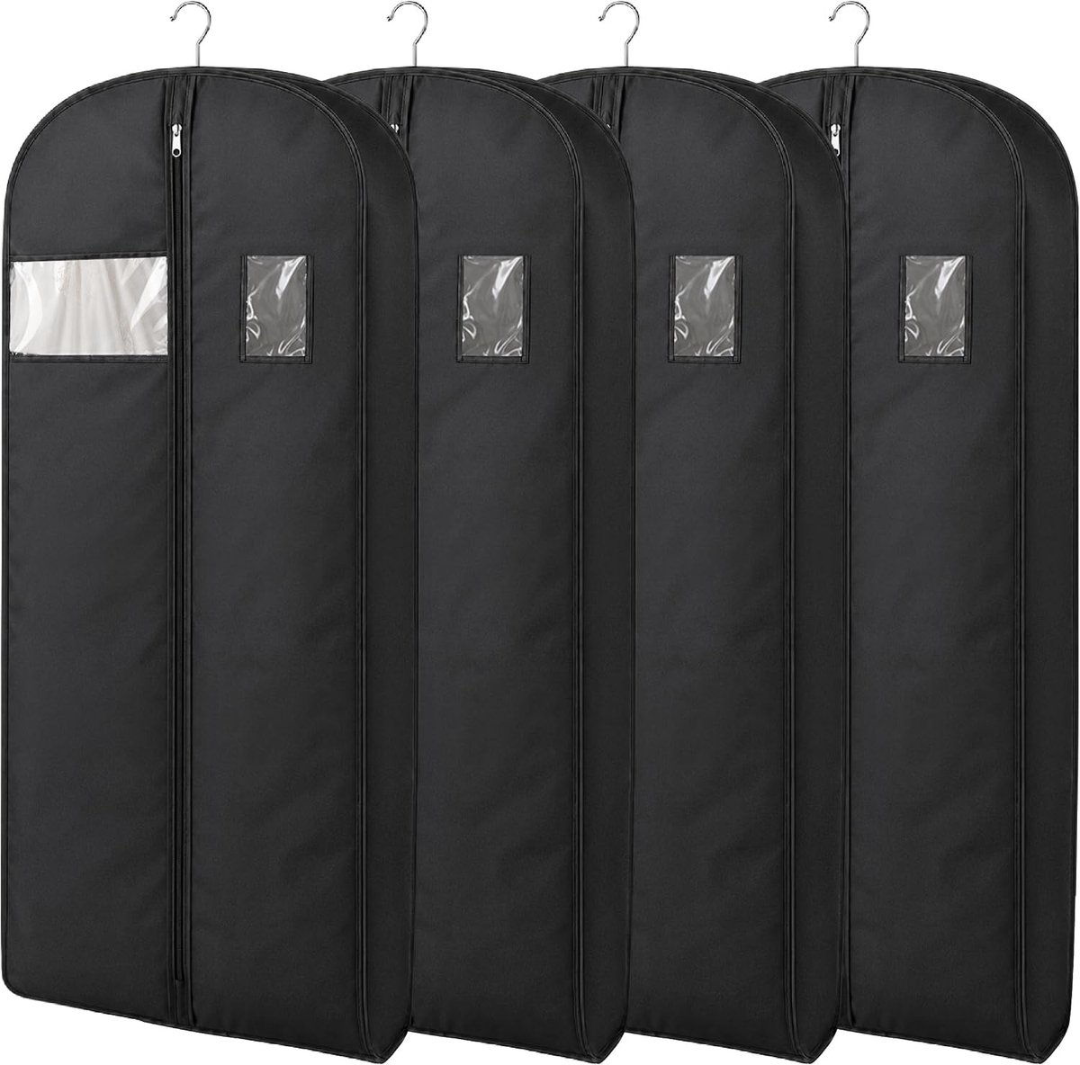 4 Pack Jurk Tassen Covers Lange Reispak Covers met Handvat, 180cm*60cm
