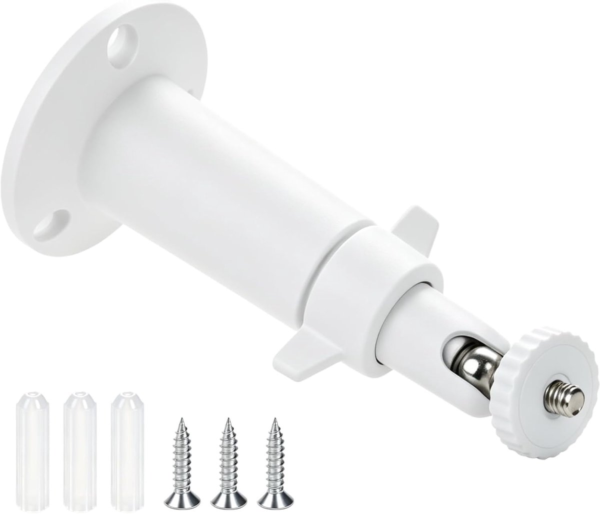 Verstelbare camerahouder met 1/4 inch schroefdraad, aluminium camera wandhouder voor bewakingscamera's, plafondhouder met 360° rotatie en 90° helling, voor binnen en buiten