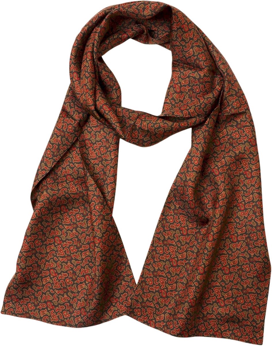 170 cm zijden sjaal voor heren, 100% zijde, dubbele dikte, elegant en klassiek, zakelijk, bruiloft