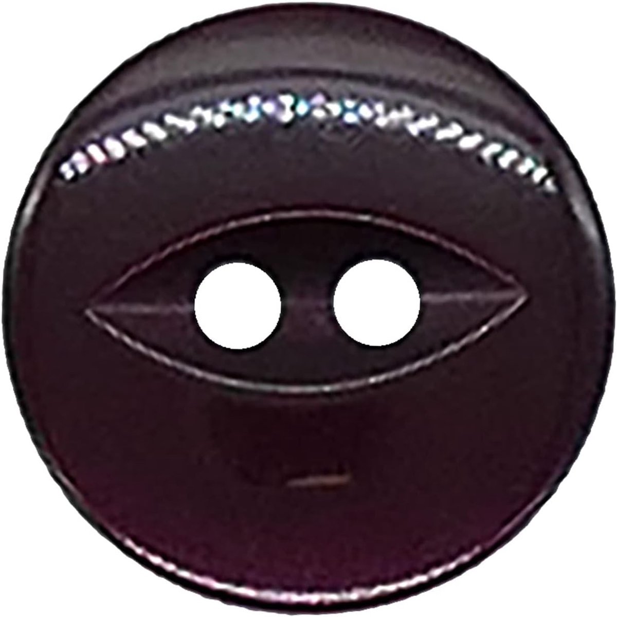 20 Pack Ronde Acryl Fish Eye Knoppen, Baby Knoppen, Naaien, Breien Knoppen - Bordeaux 11mm/18 Lignes
