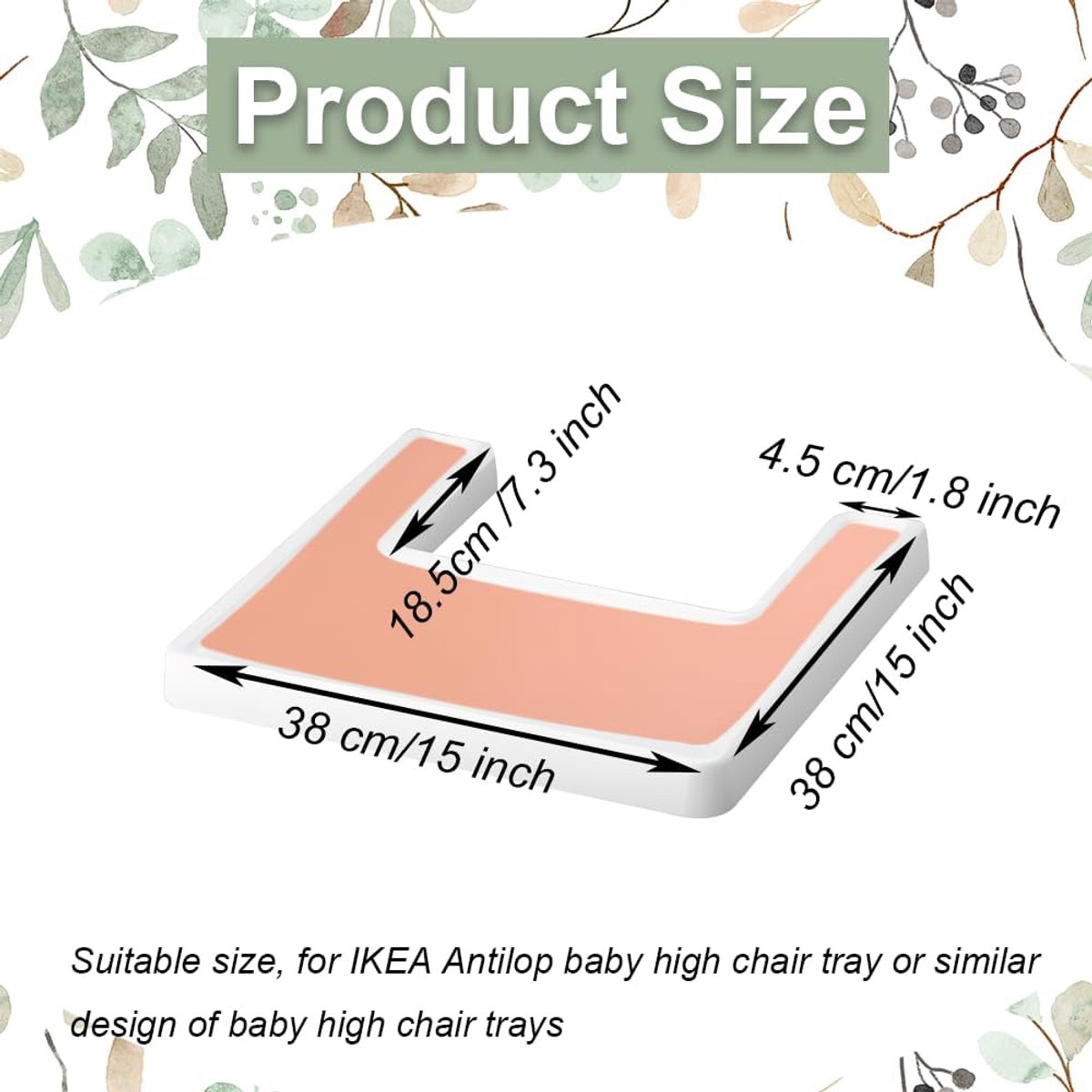 Kinderstoel placemat voor IKEA Antilop Stoel,Baby Bean Paste Hoge Stoel Tray Finger Foods Placemat voor Baby, Peuters – foto 2