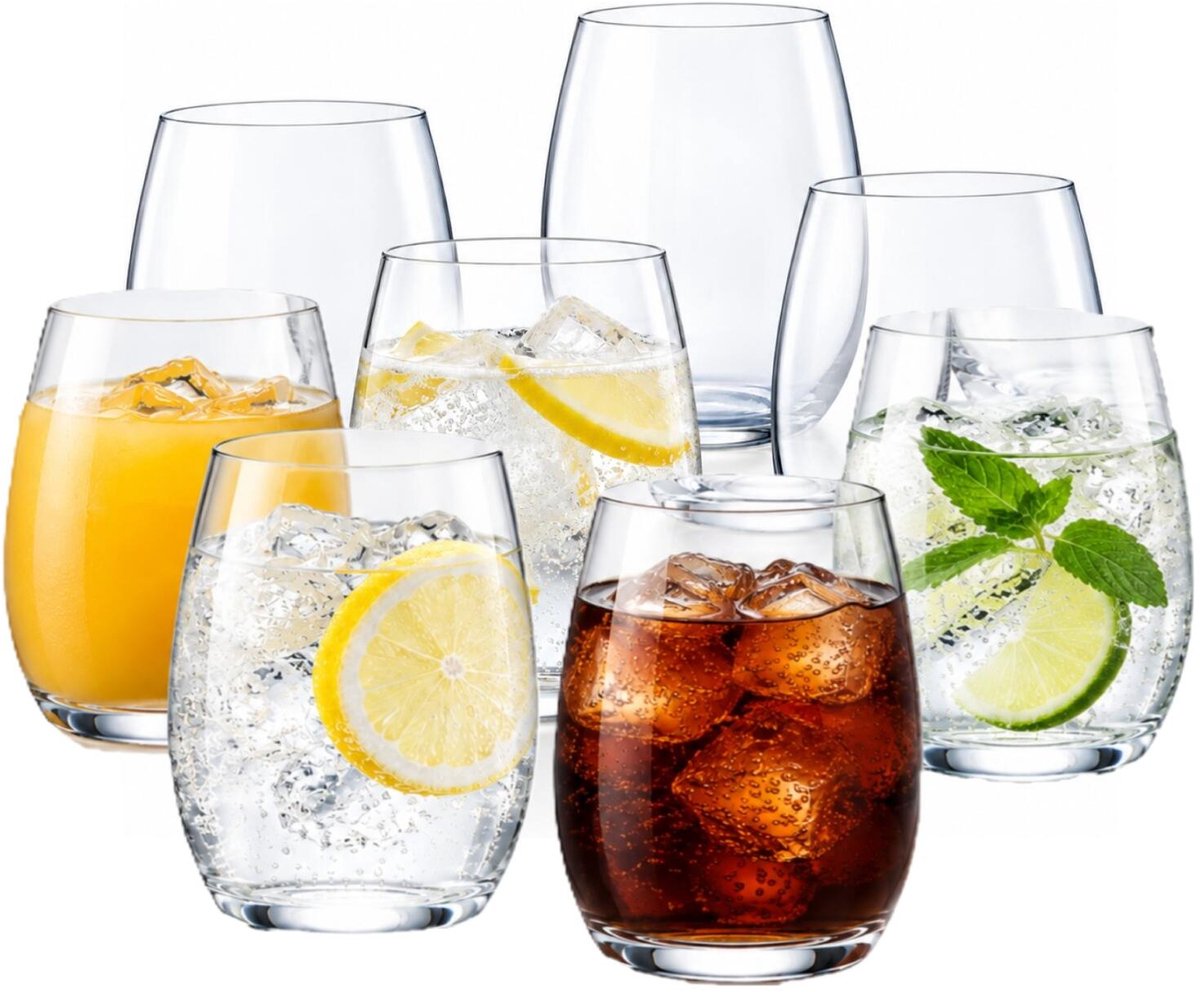 Luminarc Drinkglazen Tampa - 8x stuks - transparant - 360 ml - Waterglazen - Tumblers - Luxe uitstraling