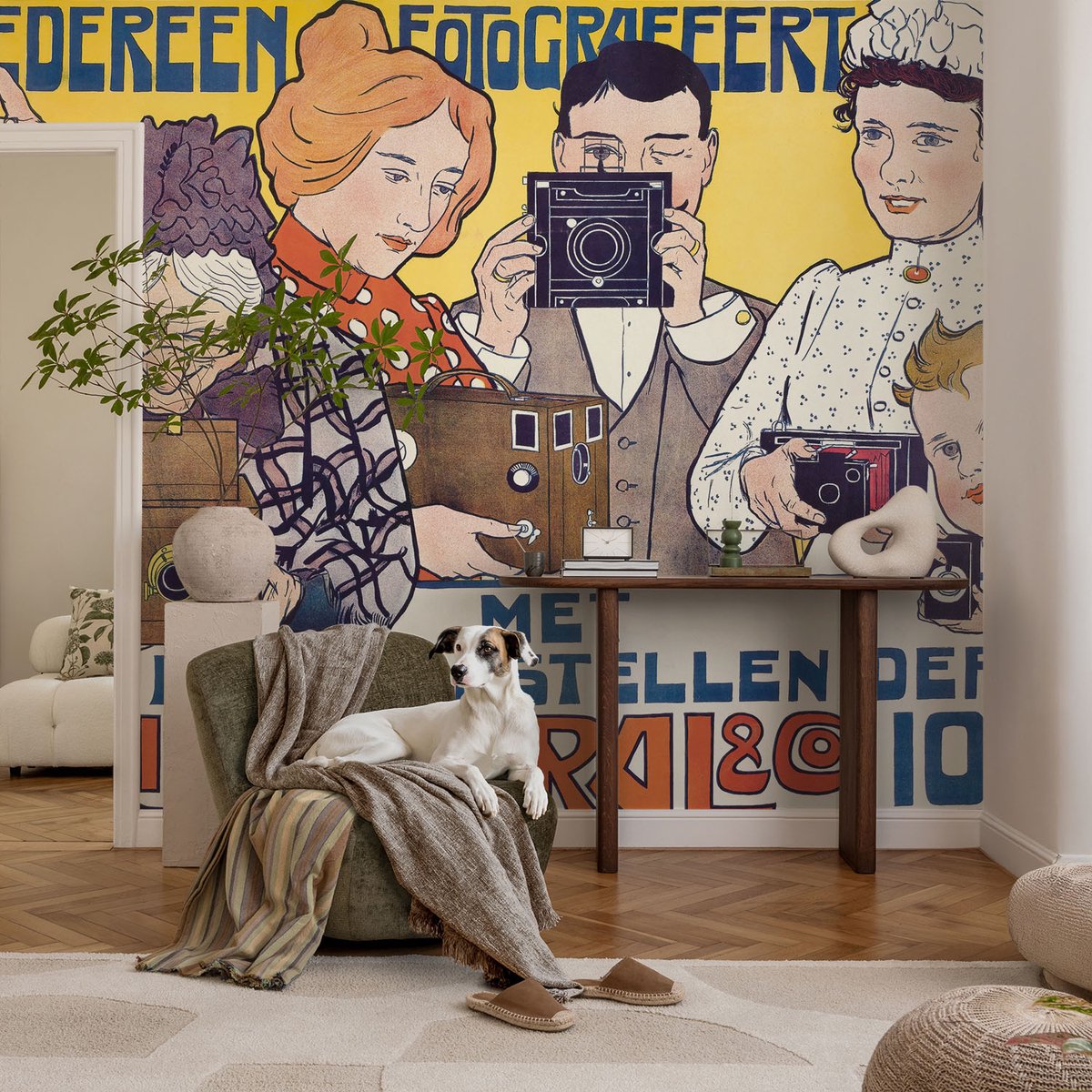 Coloray Vliesbehang - Wit Snellijm Behang - 104x70 cm - Passie Voor Fotografie Muurschildering - Slaapkamer behang Mensen - Fotobehang Vlies - Slaapkamer behang