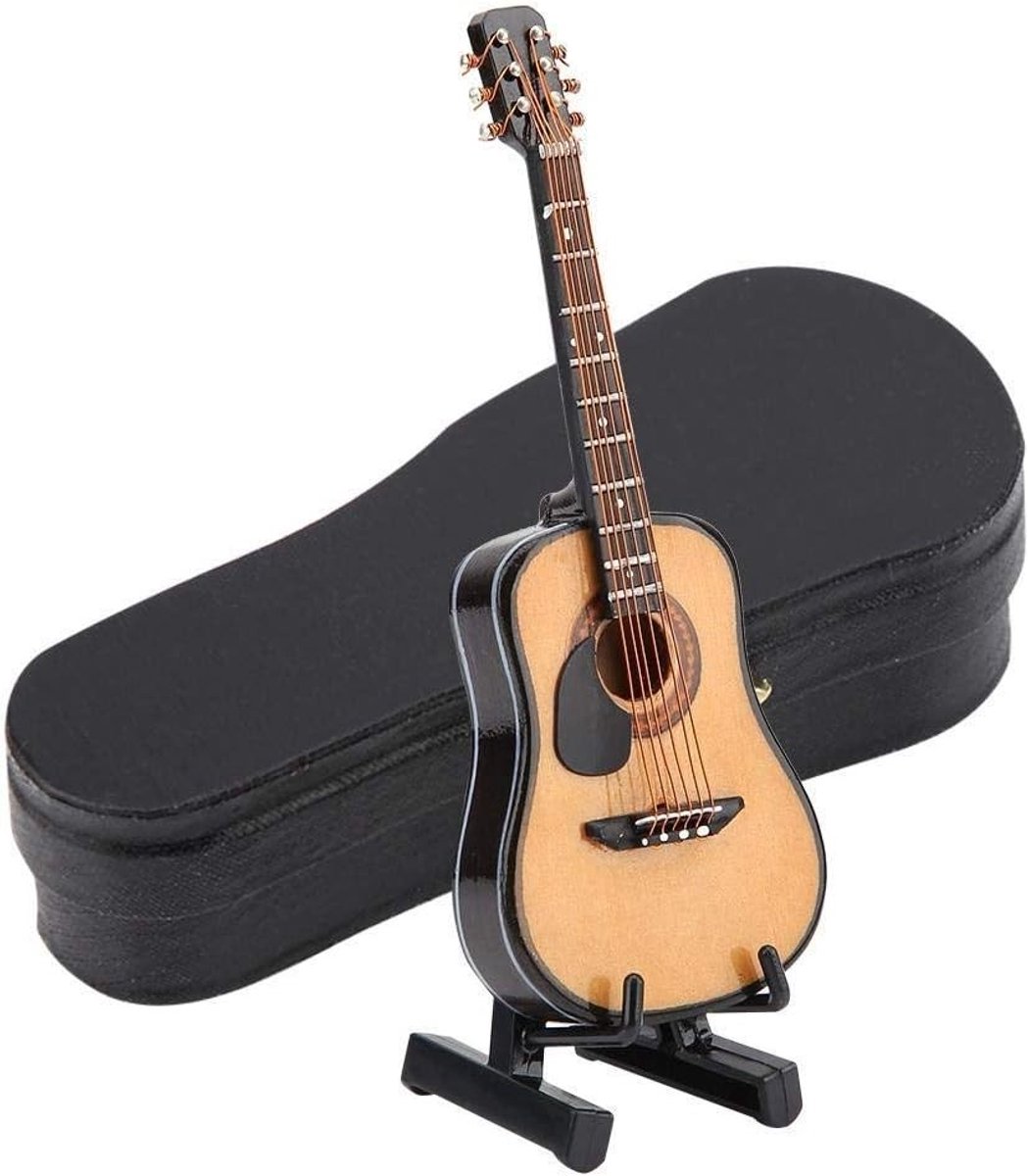 Miniatuur gitaar ornament - Muzikaal model met geschenkdoos voor kerst en verjaardag - Perfect cadeau voor muziekliefhebbers