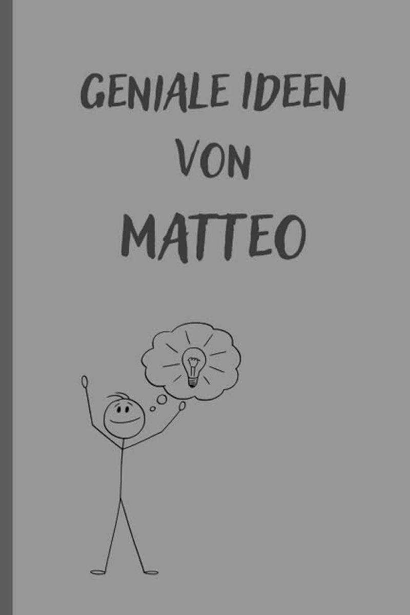 Matteo: Notizbuch/Geschenkbuch/Tagebuch mit Namen Matteo