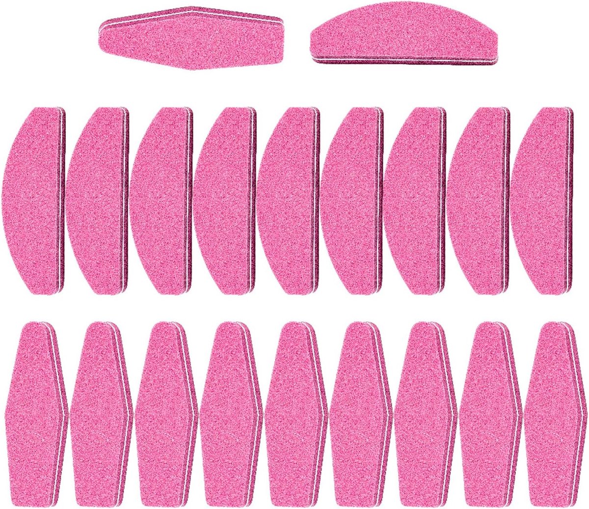 20 Stks Polijststrips, Korte Spons Nagelstrips, Polijsten En Polijsten Nagel Gereedschap, Flexibele, Slijtvaste En Krasbestendige Nagels.
