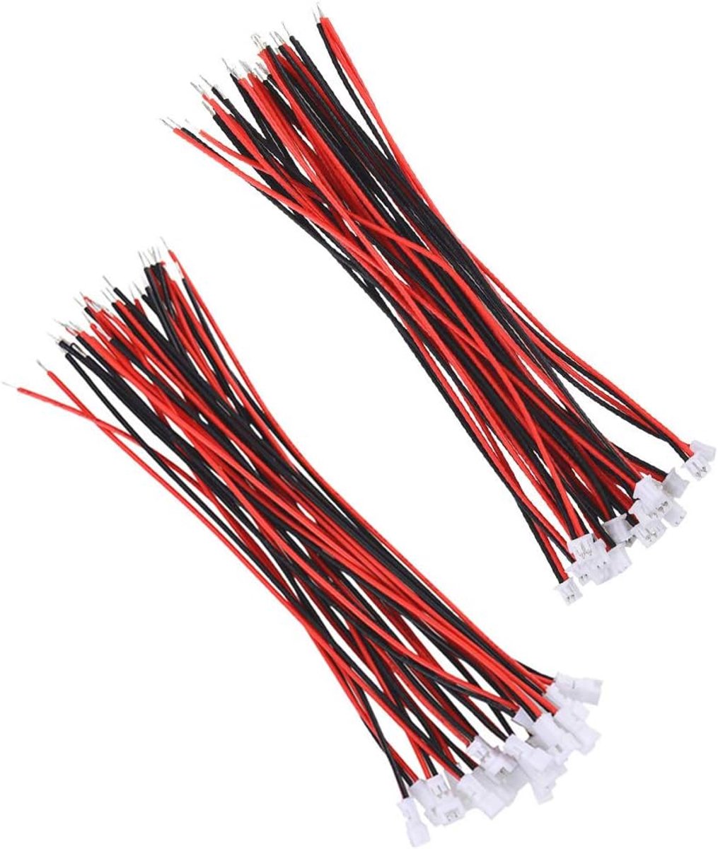 JST 2.0 PH Plug Connectors 2-Pin - 20 Paar - Male & Female - 80mm Kabel - Verbindingstekkers