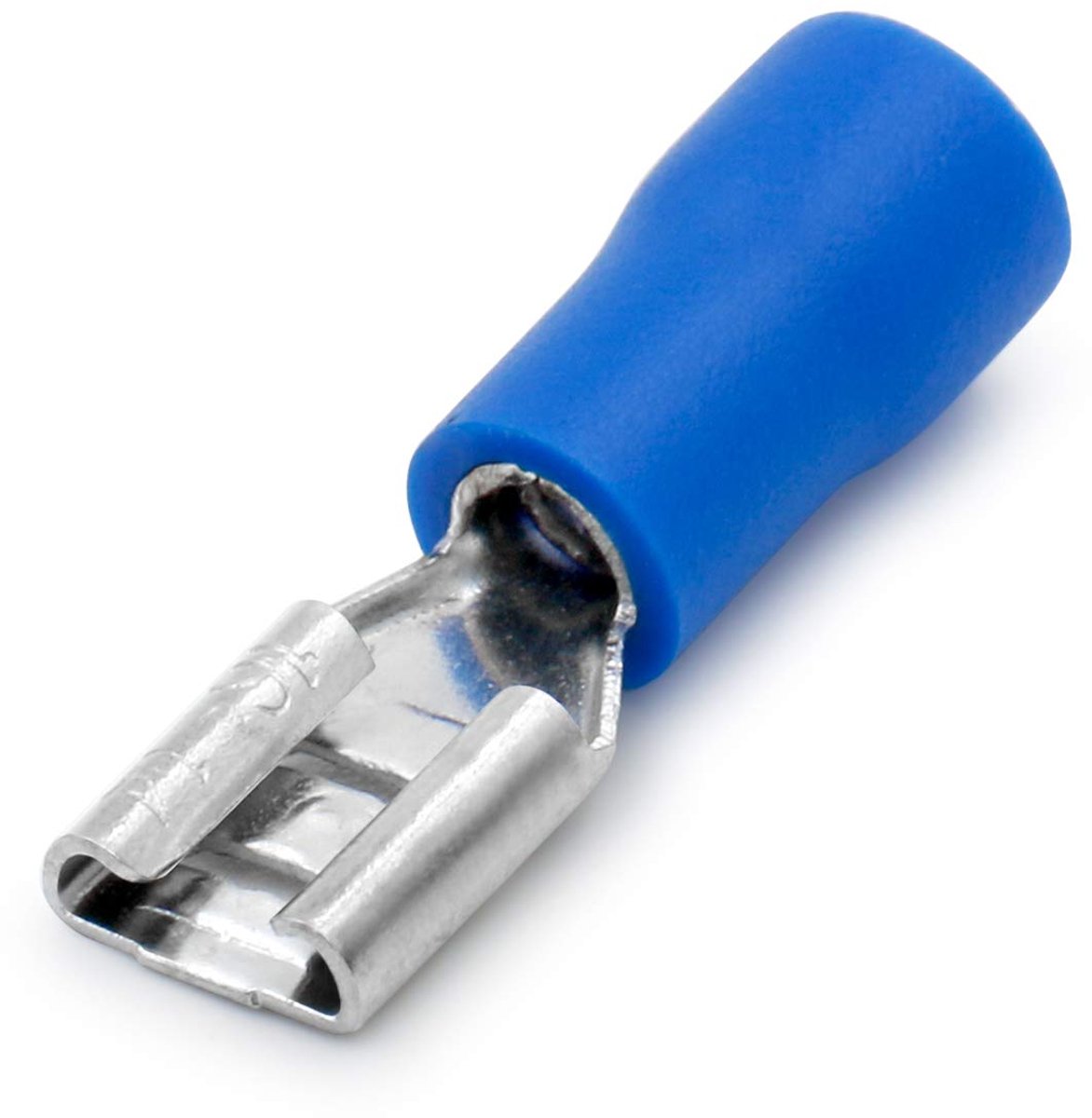 Snelle Ontkoppelingen 4.8 x 0.5mm - Vinyl Geïsoleerd - Voor 1.5-2.5 mm2 (16-14 AWG) - Blauw - 100 Stuks