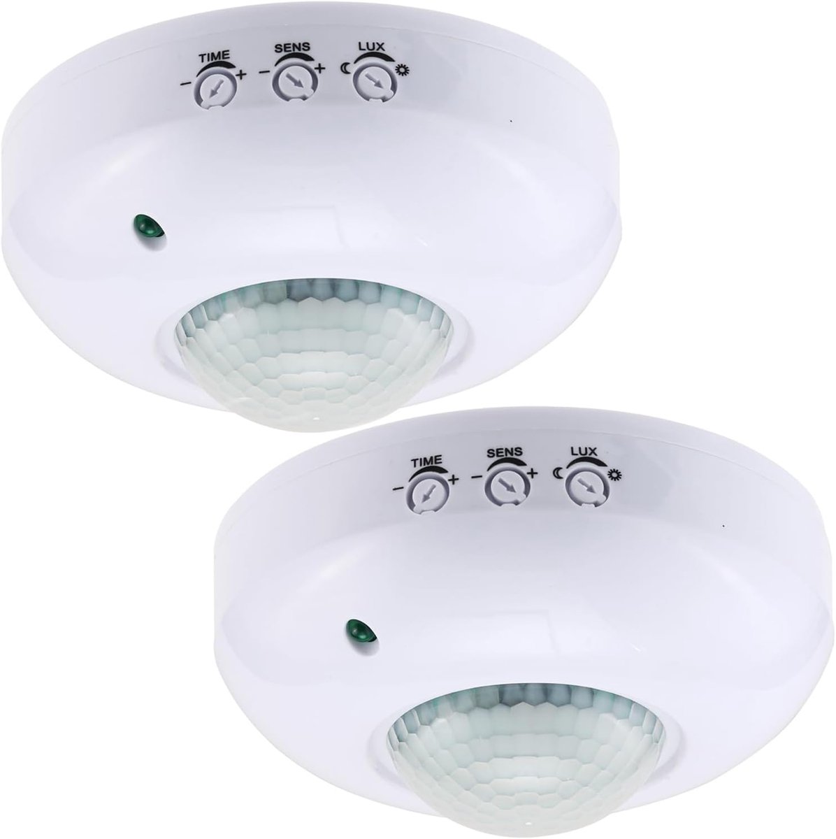 Bewegingssensor 2Pc - AC 220-240V - Plafondmontage - PIR infrarood - Detectiebereik 6m 360°