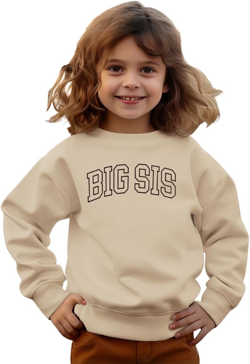 Sister kindertrui baby meisje outfit grote zus sweatshirt zustertje kleding broers en zussen babykleding pasgeborenen shirt met lange mouwen winter herfst peuter trui