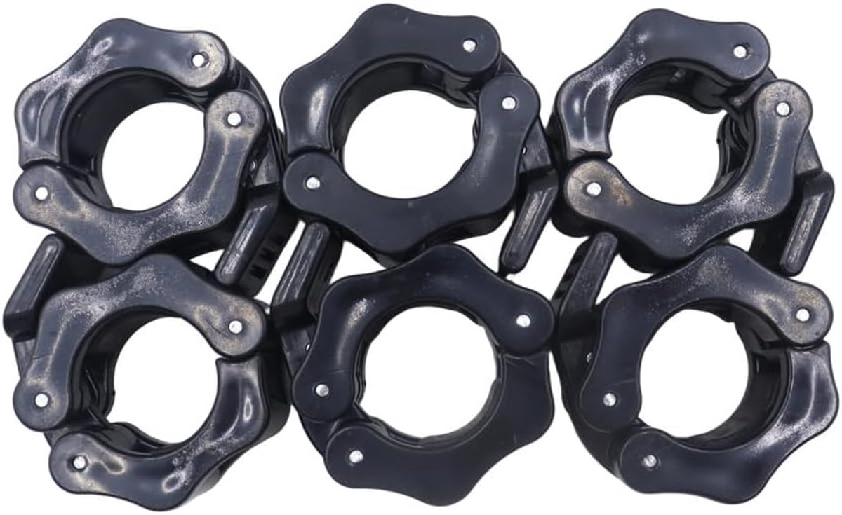 6 stuks Dumbbell Locks 3 cm, Dumbbell Quick Lock, Barbell Locks voor training en Quick Face (3 cm)