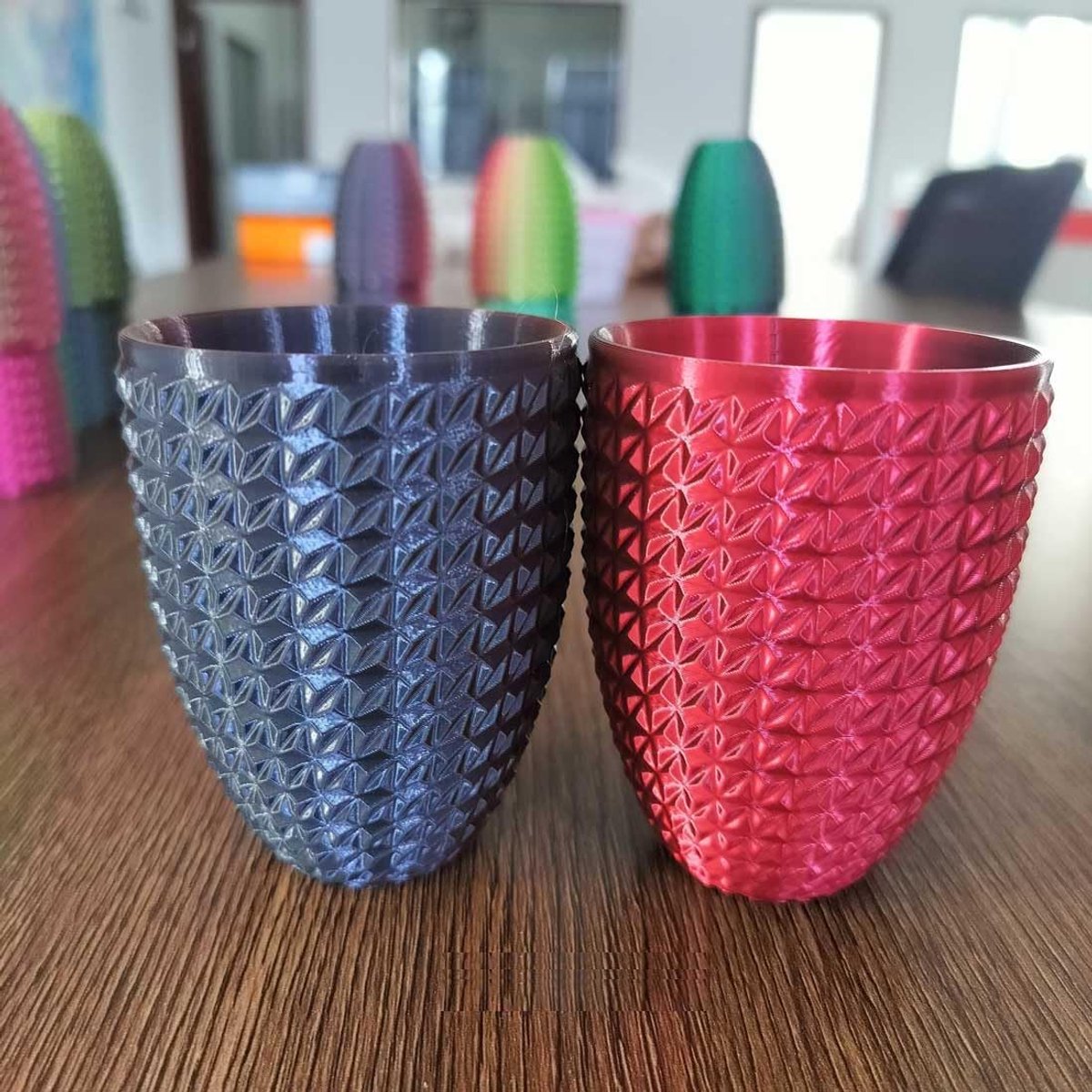 Zijde Dual Colour PLA Filament Zijde Zwart/Rood 1.75mm 1KG 3D Printer Filament Twee Kleur Coextrusie Filament Glanzend Metallic Filament 3D Printing Materiaal Zwart Rood Dual PLA