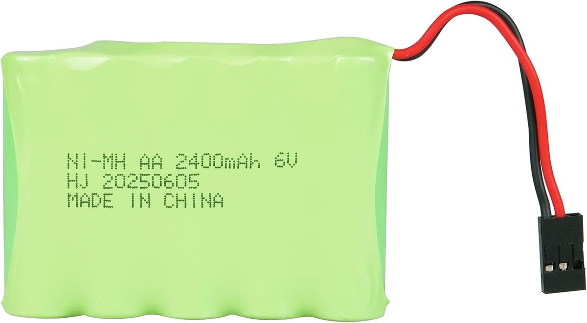 6V 2400mAh NiMH Ontvanger RX Batterij met Hitec Connector, AA NiMH Oplaadbaar Batterijpakket voor RC Helicopters, Vliegtuigen, Speelgoed, JR en Futaba Zenders